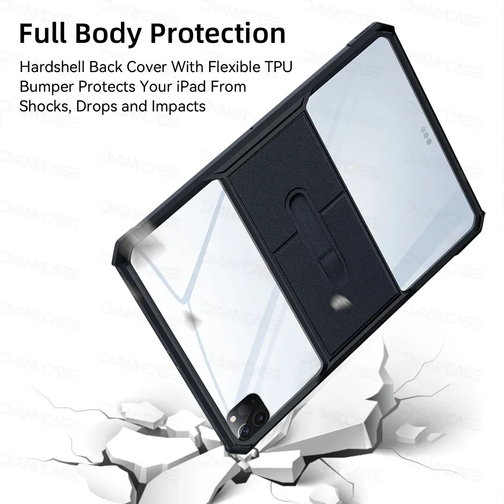 Ultra-Thin Transparent Tablet Case with Stand