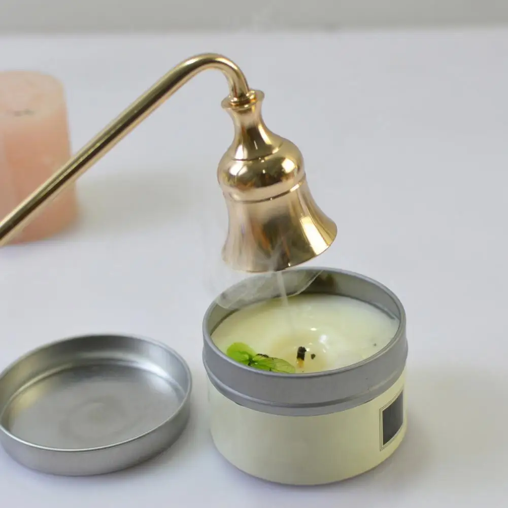 Candle damper Candle snuffer Metal candle tool elegant bell shaped extinguisher stopper set for aromatherapy