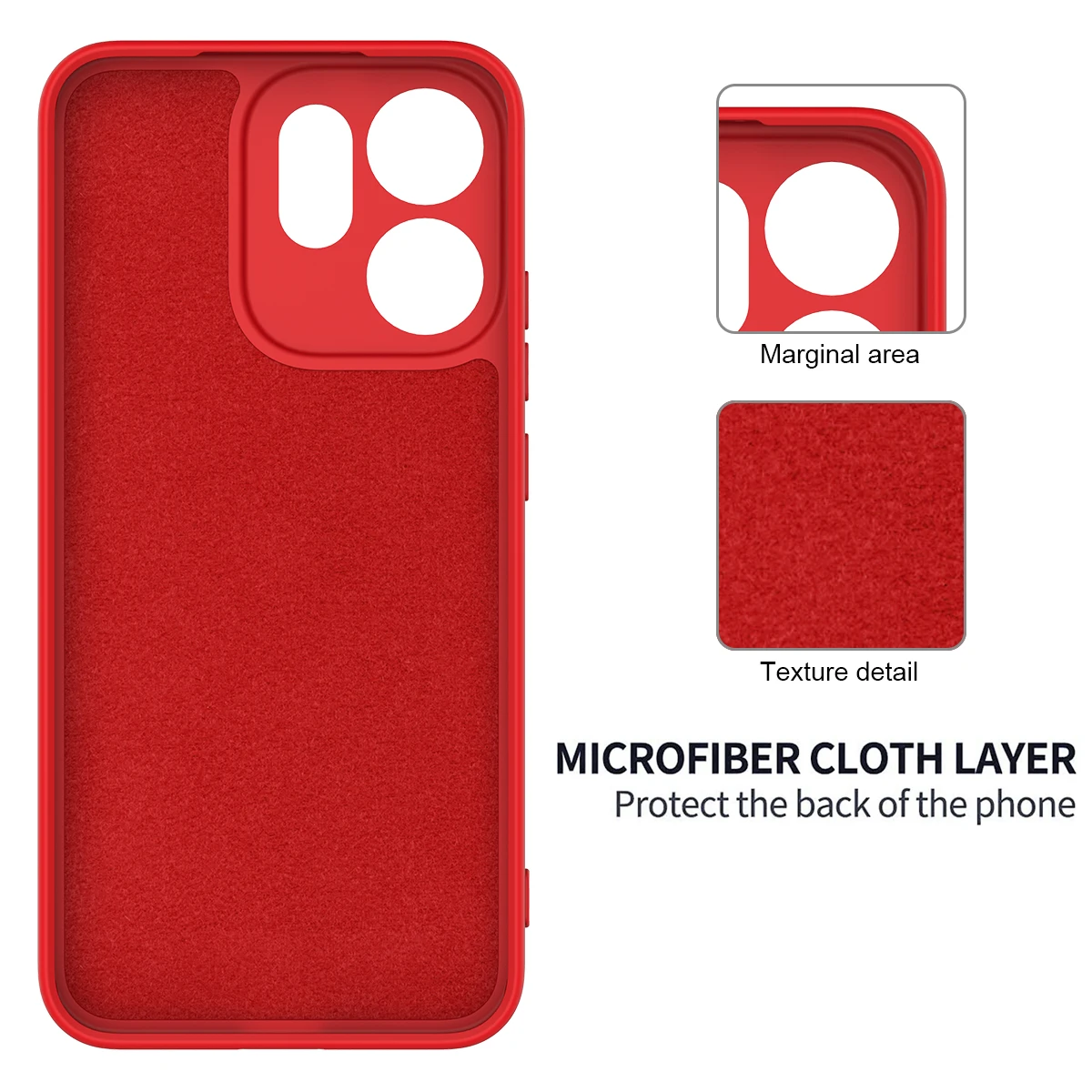 Liquid Silicone Skin-Friendly TPU Anti-Drop Case with Lanyard - Shockproof