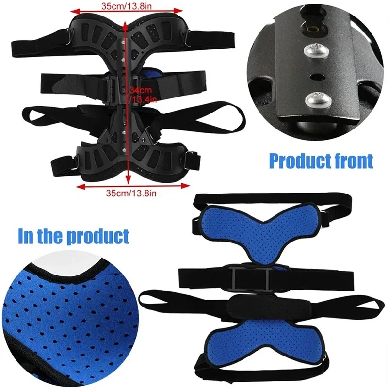1Set Fixed Spinal Brace Aluminium Alloy Breathable Fixed Spinal Straightener Brace for Children Adults Scoliosis Correcting Brac 3