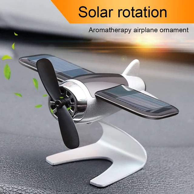 Arogli ffresnydd aer car yn y steilio canolfan model awyren solar Addurno Consol Persawr Auto Fresheners Aer 1
