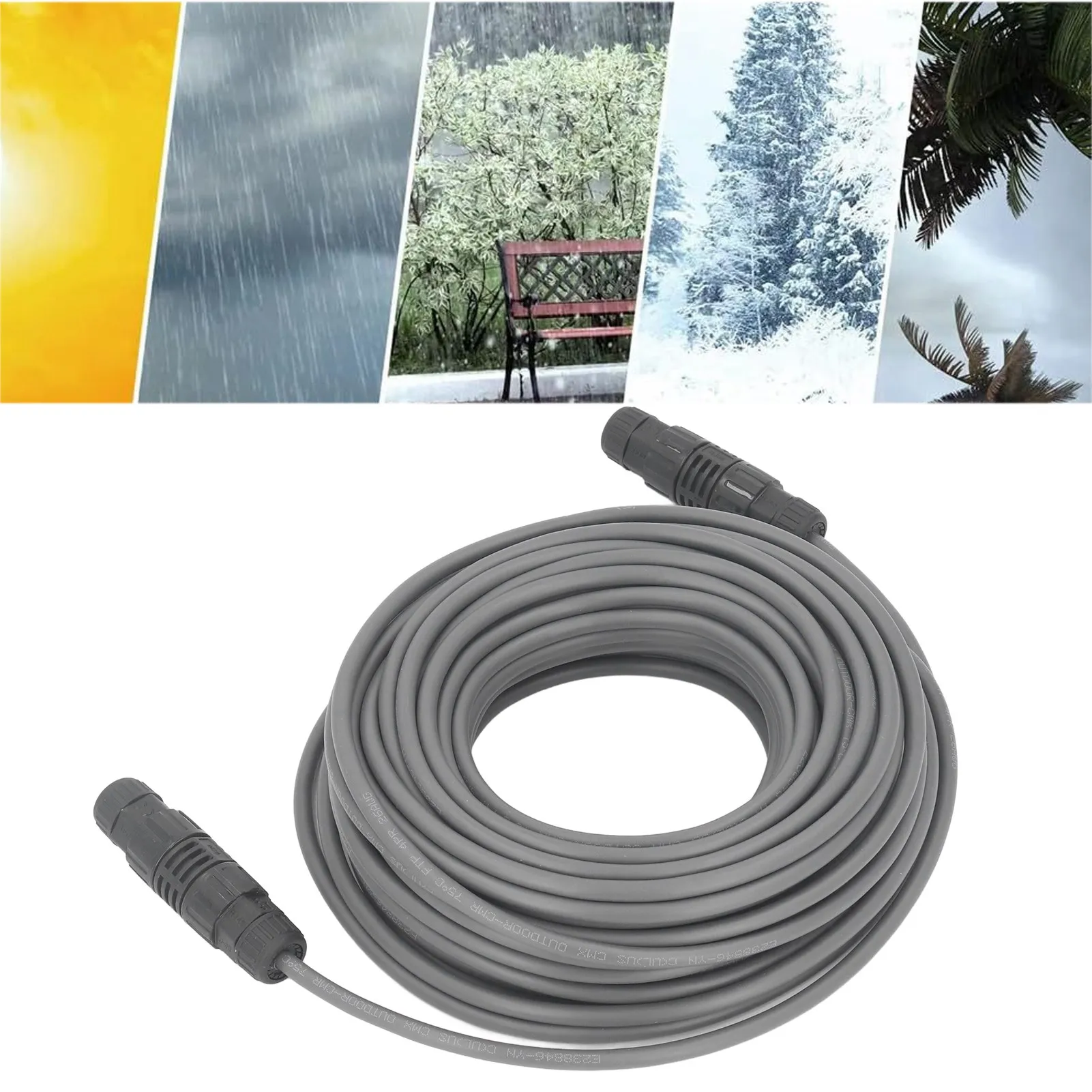 스타링크 케이블 익스텐션 수리 키트, IP68 방수, 산소 구리 교체 케이블, 150ft 연장, 75FT