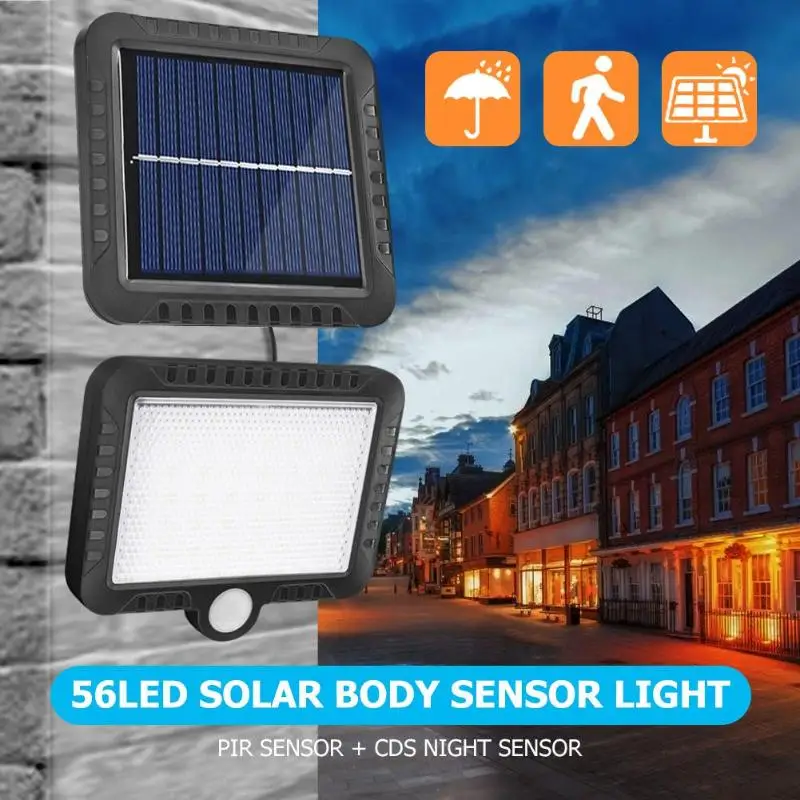 100/120 COB LED Solar Light Outdoor Lighting Garage Security Light PIR Motion Sensor Garden Decoration Solar Wall Lamp Spotlight best outdoor solar lights