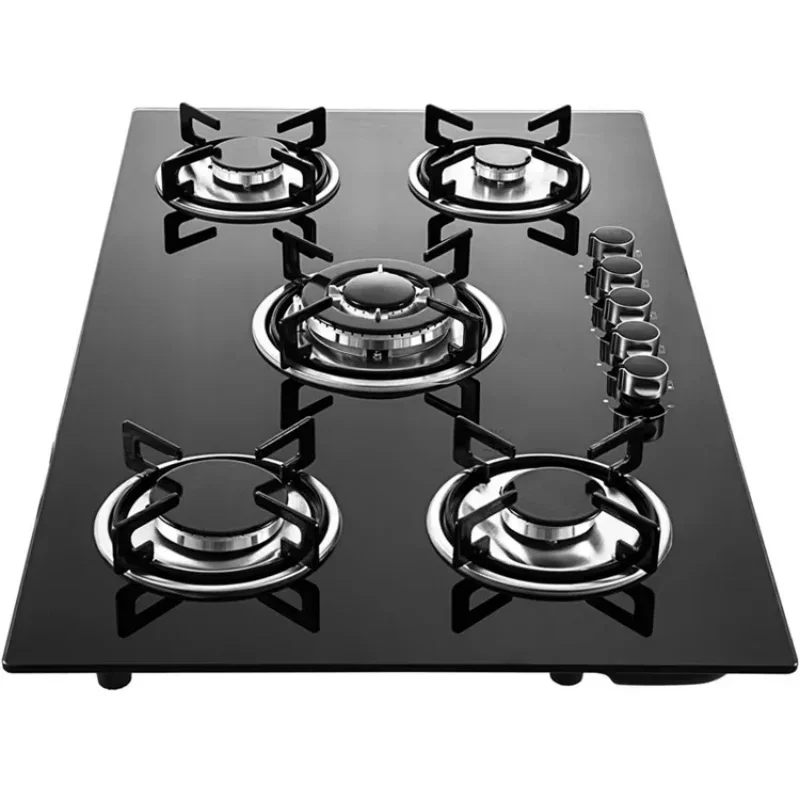 Home Use Built--in Gas Cooker Kitchen Appliance Gas 5 Burners Stove