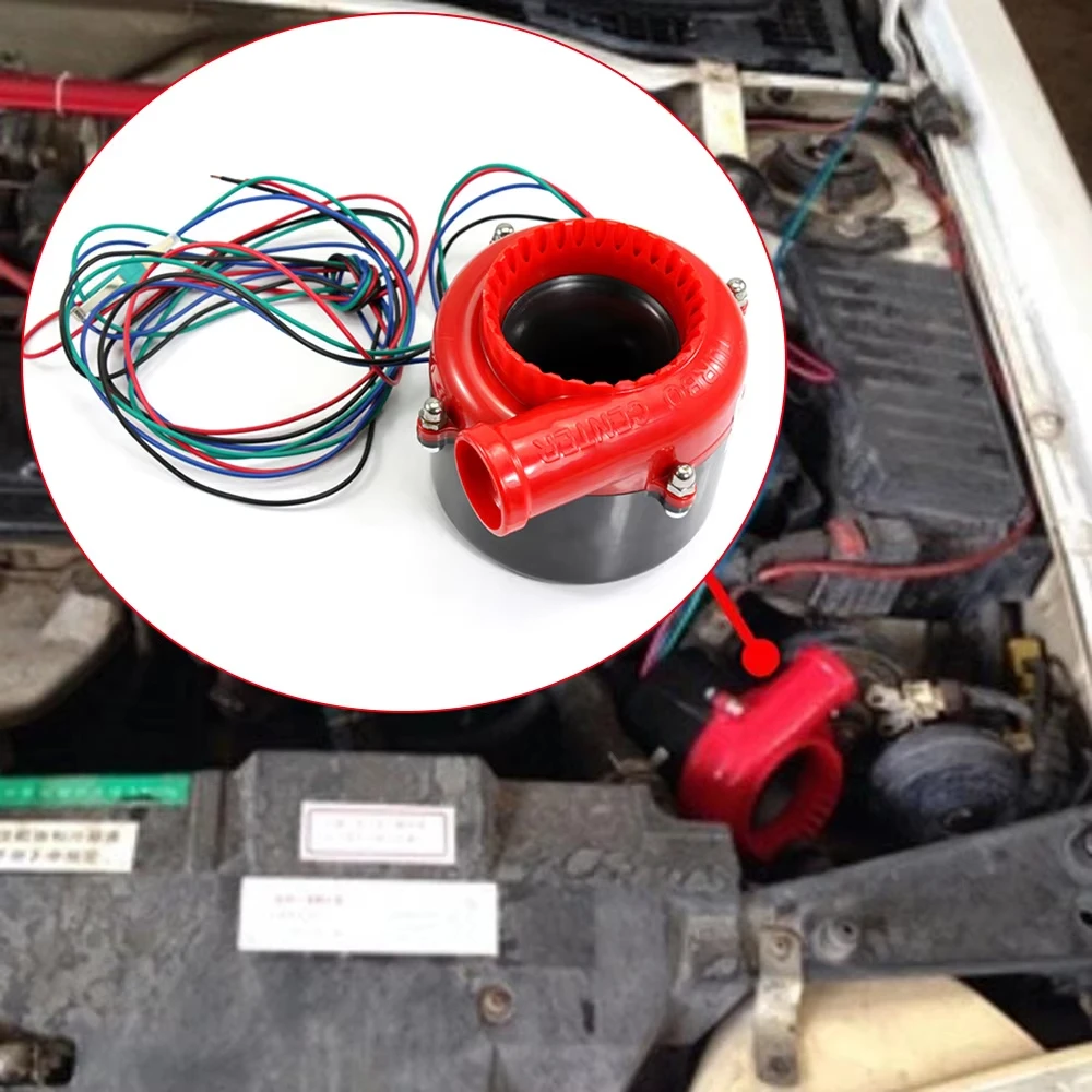 12V Electric Turbo Sound Electronic Car Fake Dump Valve Simulator Blow Off Valve BOV Sound Hooter