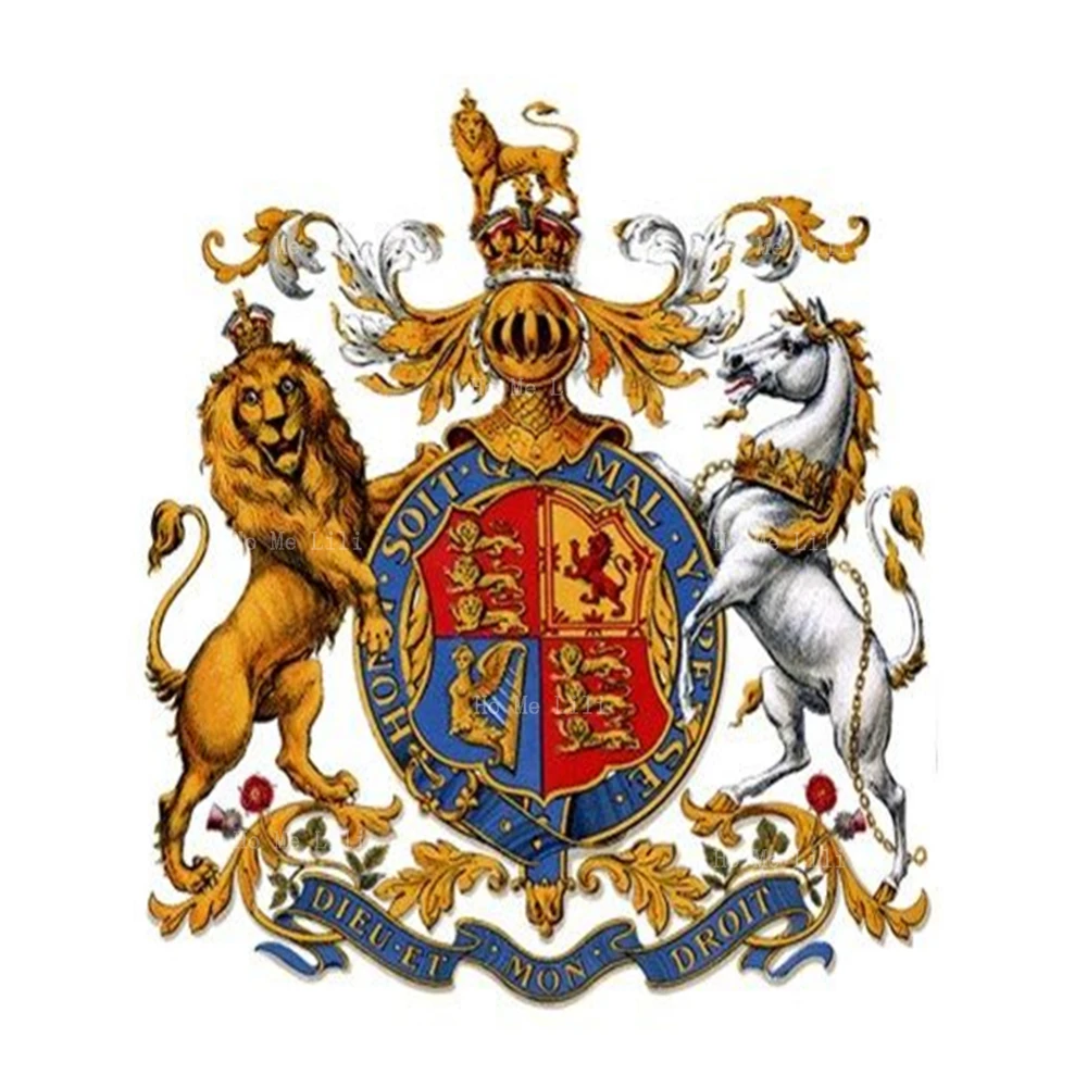 British Royal Coat Arms Coat Arms Lion Coat Arms Unicorn Tapestry