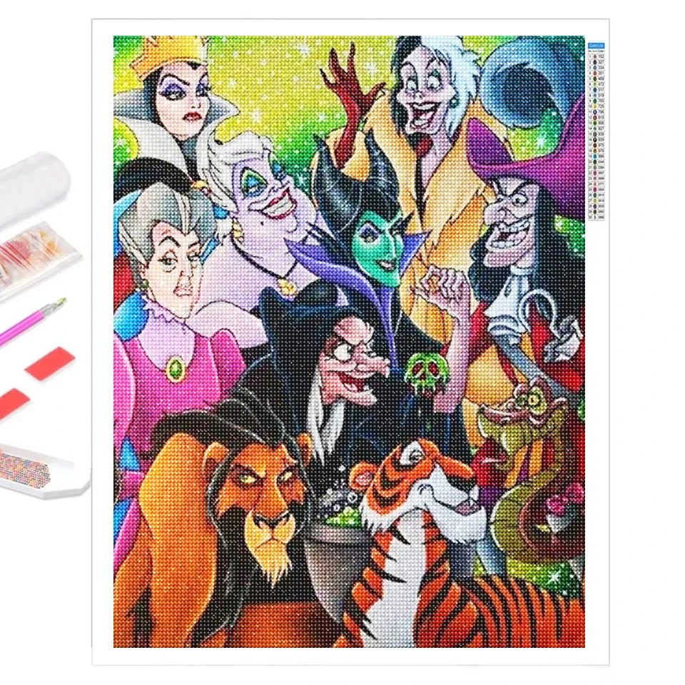 5D Diamond Painting Disney Princess Circle Collage Kit - Bonanza