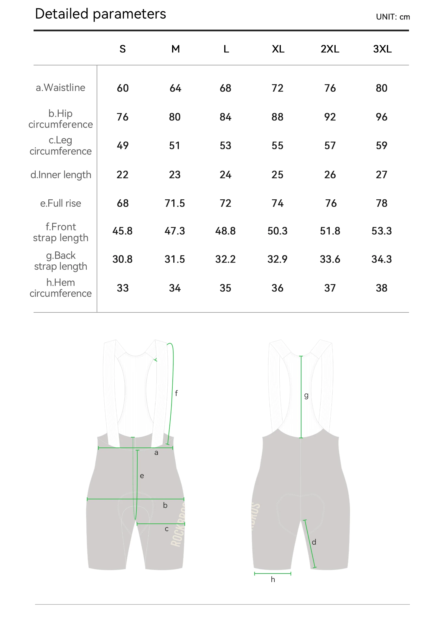 ROCKBROS Herren Radsport-Trägerhose, nahtlos, italienische Schnittstelle, Polsterung, Fahrrad-Trägerhose, kurze Hose, atmungsaktiv, Fahrrad-Shorts, leicht – Detail 15