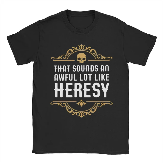 Vintage Heresy drôle Wargaming w-wahammer 40k T-Shirts femmes col rond coton T-Shirts à manches courtes T-Shirts idée cadeau vêtements 1