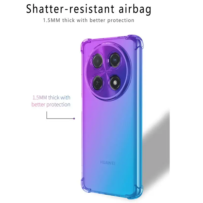 Shockproof Gradient TPU Protective Phone Case Cover