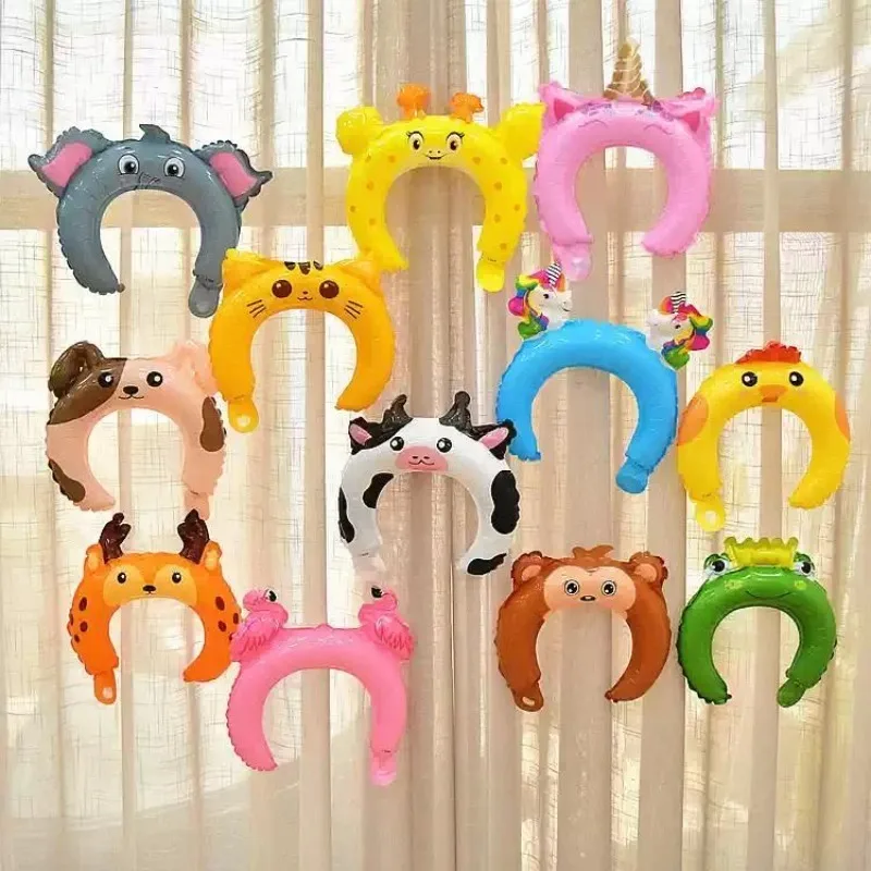 Cartoon Animal Headband Balloons Are Perfect for Birthday Decoration Children's Celebration Supplies and Fun Party Accessories