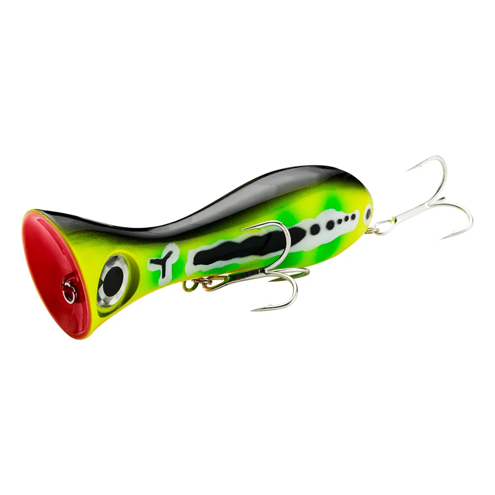 Enhanced Popper Fishing Lure - 95mm, 31g - Versatile Topwater Attractant for Freshwater & Saltwater Angling