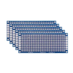Enhanced Product Title: Set of Blue Double - Sided PCB Prototype Boards for DIY Soldering Projects (3x 7 5PCs)