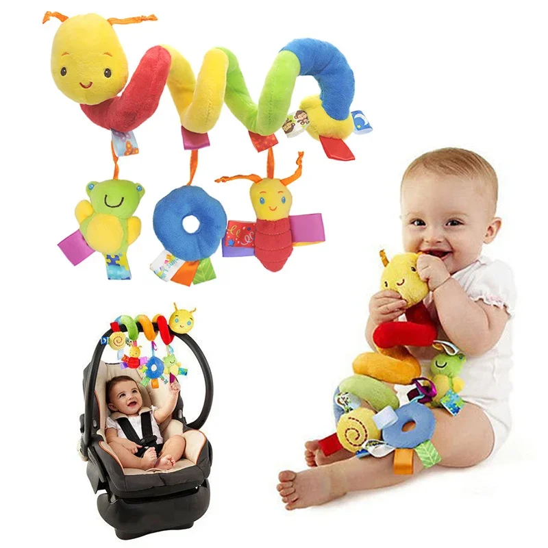 Baby Rattles Mobiles Educational Toys For Children Activity Spiral Crib Toddler Bed Bell Baby Playing Kids Stroller