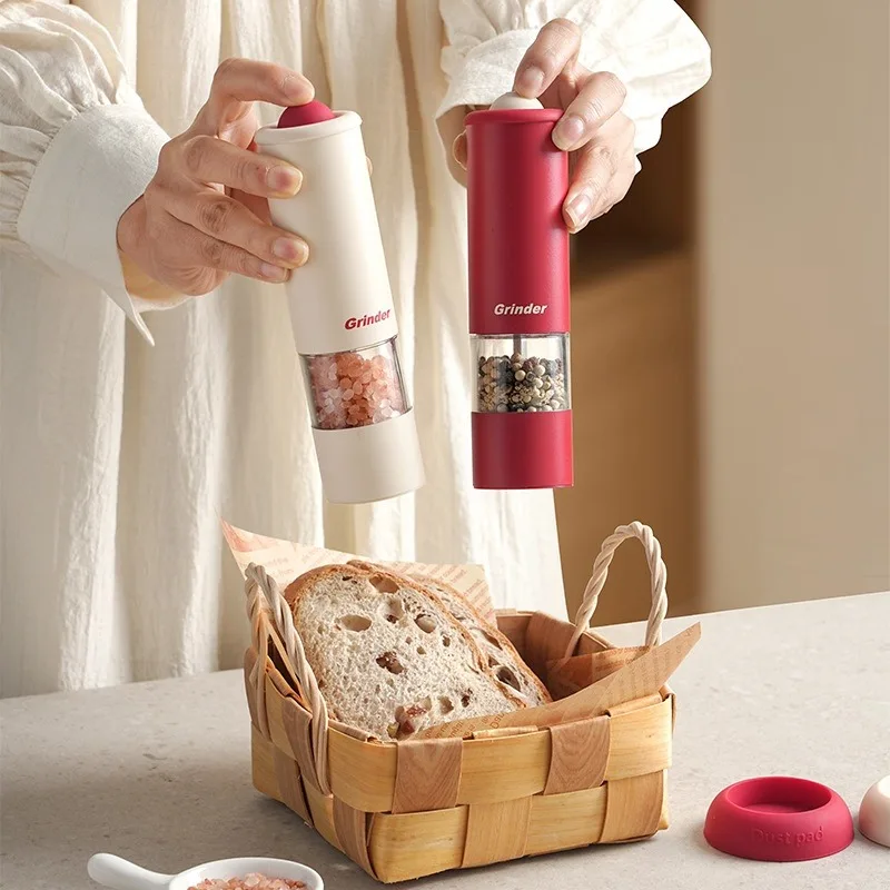 Kitchen Tools Pepper Grinder Charging Household Electric Stainless Steel Grinding Movement