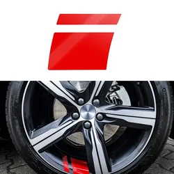 Reflective Wheel Rim Vinyl Warning Stripe Decals - Car Decorative Stickers - 1Pcs (Red)