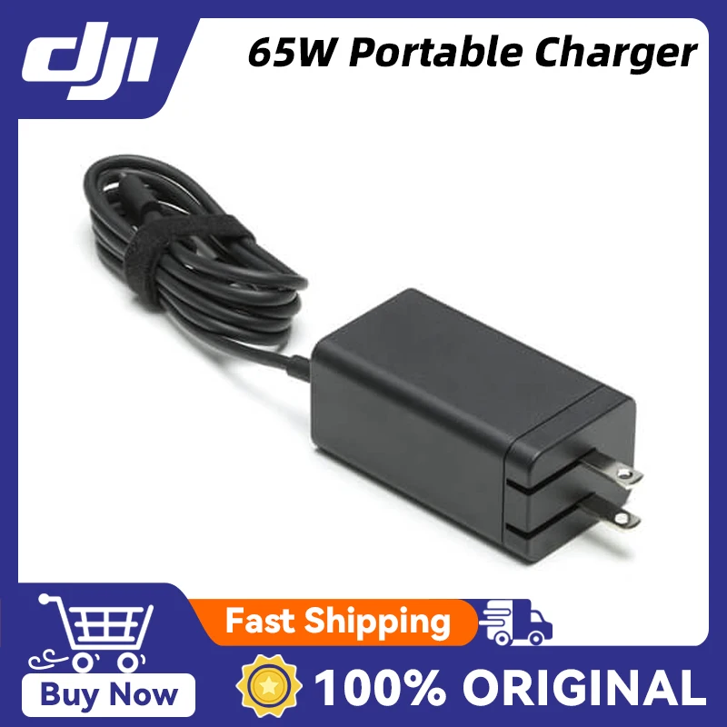 DJI 65W Portable Charger GaN technology Supporting PPS and PD protocols DJI Mavic 3 Series / Air 3S / Avata 2 / Neo / Goggles 2