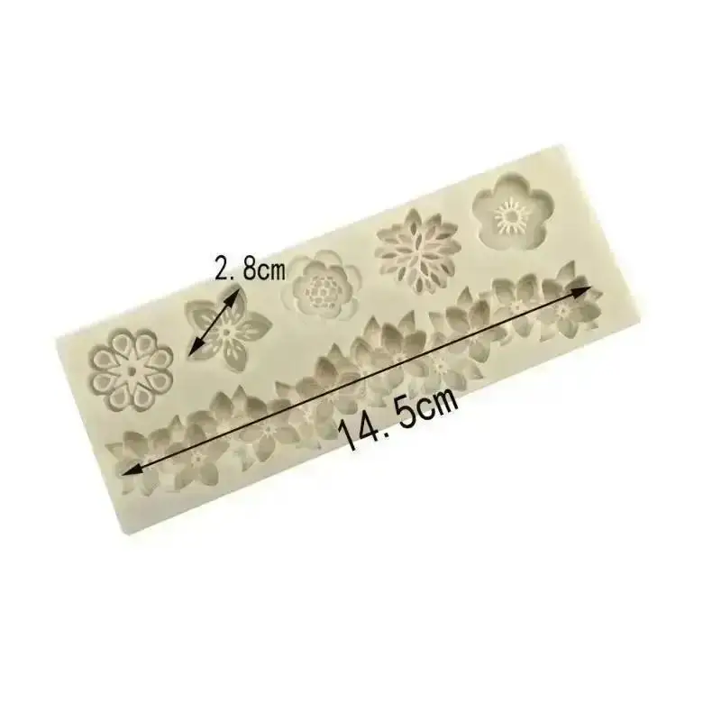 Multiple Silicone Flower Mold Creative Petal DIY Chocolate Candy Molds Kitchen Baking Cake Decor Aromatherapy Candle Mould