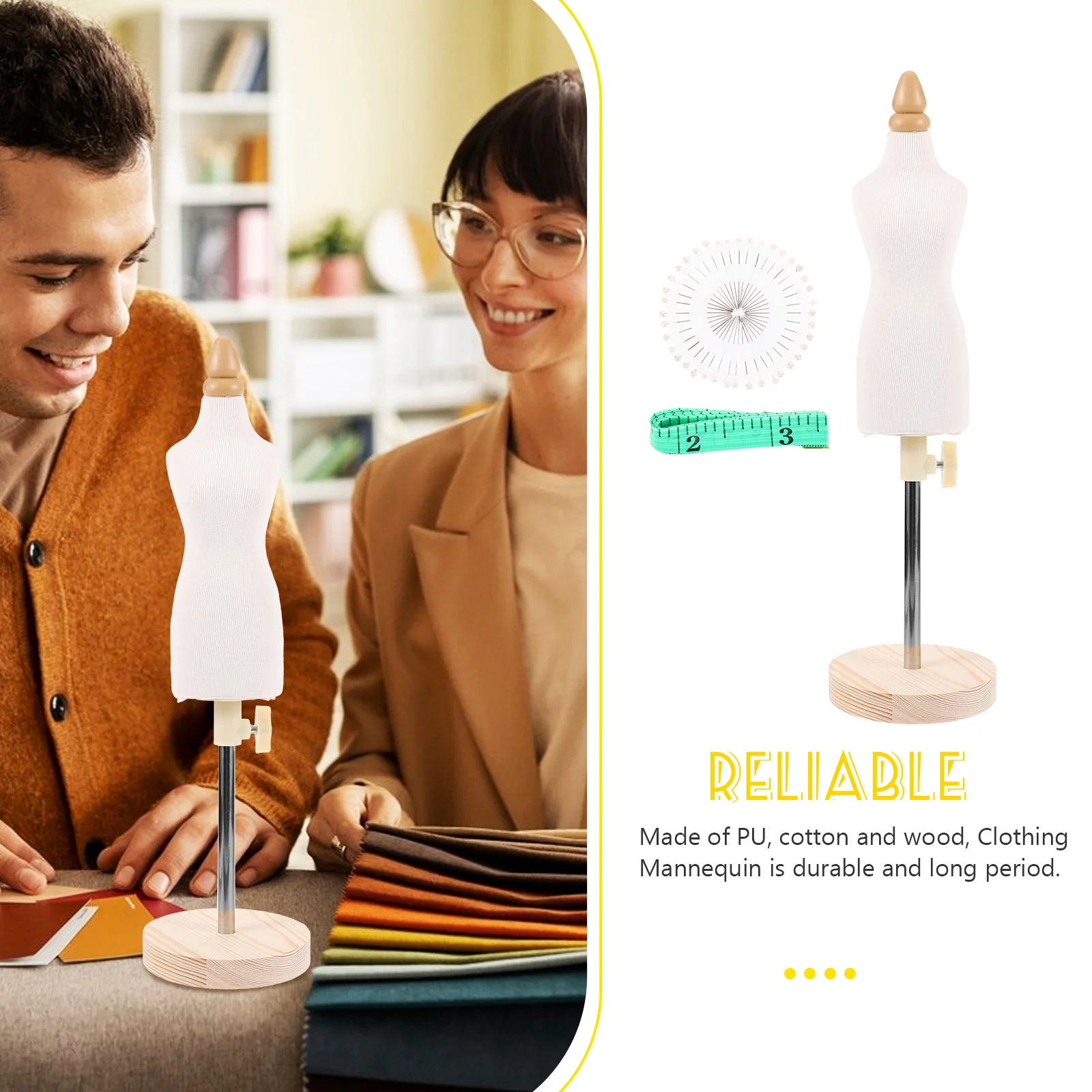 Desktop Model Sewing Woman Baby Apparel The Outfit Stand Dress Form Pu Wood Clothing Display Mannequin Mini