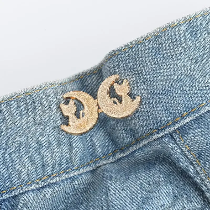 1pc Bowknot Button Adjuster For Pants And Skirts Waist Tightener Adjustable Waist Buckle For Jeans No Sewing Required 5