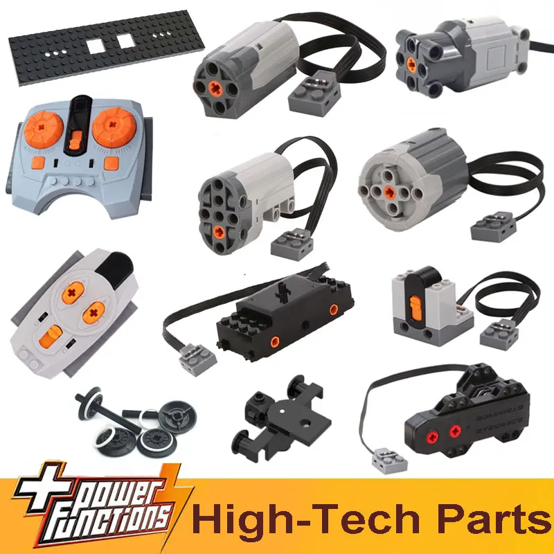 2023 Technical Motor Parts Building Blocks Power Functions  PF Model Sets Compatible Tarin Accessories MOC High-tech Bricks 1
