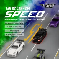 Turbo Racing 1:76 C75 C74 C73 C72 C71 C10 On Road RC Car Radio Full Proportional Remote Control Toys RTR for Kids and Adults 2