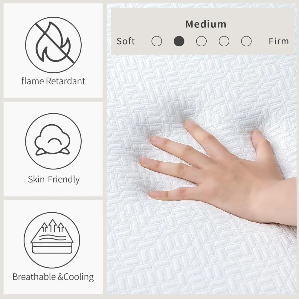 4Inch Memory Foam Sofa Bed Replacement Mattress for Full Size Sleeper Sofa   Couch Beds   Made in USA 4