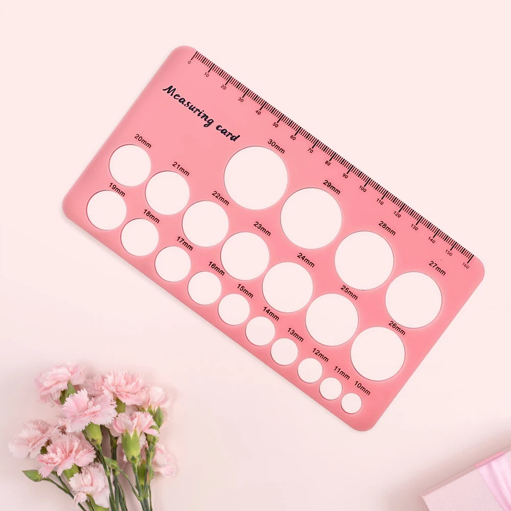 Silicone Nipple Measuring Card Smooth Flange Measurement Tool Soft Safe Lightweight Perfect Gift Nontoxic Feeding Accessory 2