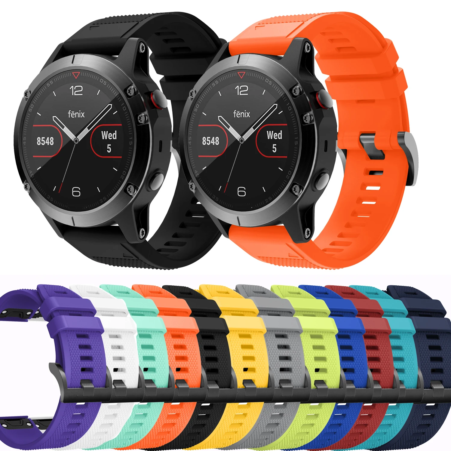 Per Garmin Epix /Epix2 Bracciale Instinct /Instinct 2 Braccialetto Sportivo Per Cinturino Garmin Marq 22Mm Silicone Quick Fit