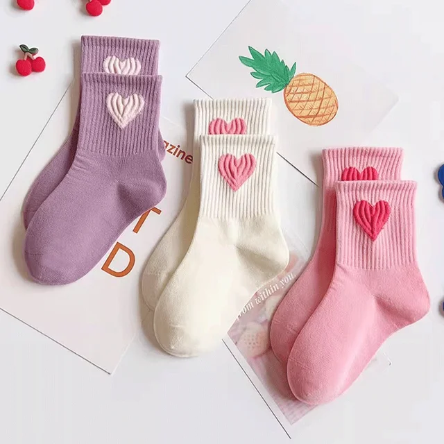 Girls Mid-Calf Socks 1-14 Years Quick-Dry Polyester High Elasticity - Image 6