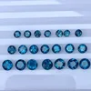 3mm To 10mm Round London Blue Topaz Loose Gemstone 100% Natural Topaz Gemstone for Jewelry Shop 1