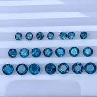 3mm To 10mm Round London Blue Topaz Loose Gemstone 100% Natural Topaz Gemstone for Jewelry Shop 1