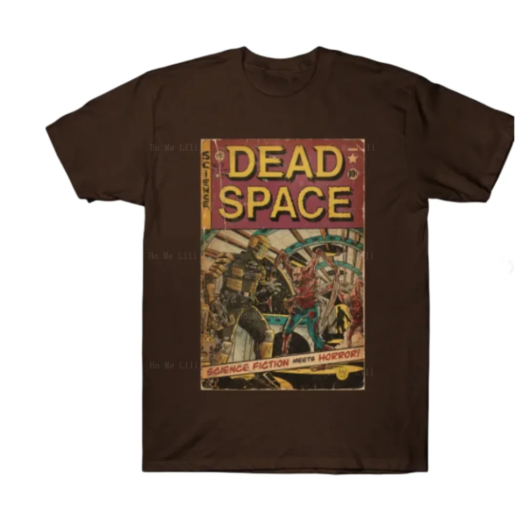 Dead Space Fan Art Comic Cover T-Shirt Oversize Per Uomo Luxury Custom