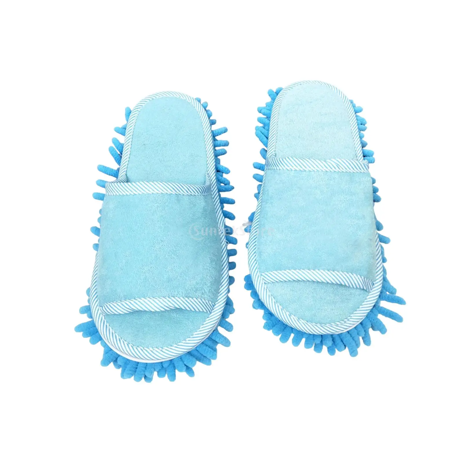 1 paio di pantofole in microfibra per mop, strumento di pulizia staccabile per spolverare la casa, spazzole morbide unisex, lavabili per la casa, durevoli  15
