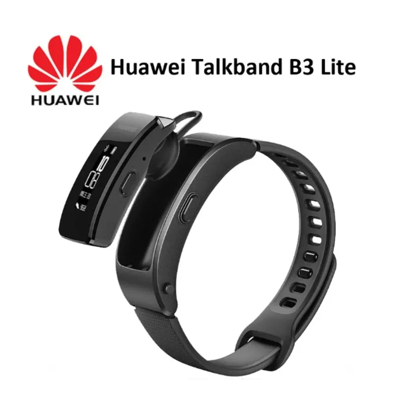 

Original Huawei Talkband B3 Lite Smart Wristband Bluetooth headset Answer/End Call Run Walk Sleep Auto Track Alarm Message