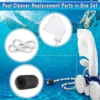11Pcs Pool Cleaner Parts Include 2 Pool Cleaner Bags for Polaris 280 480,3 Tires 6 Sweep Hose Scrubber Replacement 2
