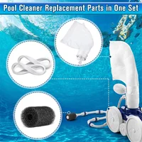 11Pcs Pool Cleaner Parts Include 2 Pool Cleaner Bags for Polaris 280 480,3 Tires 6 Sweep Hose Scrubber Replacement 2