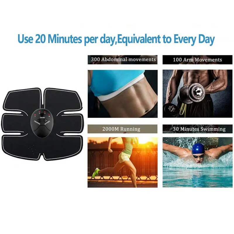 Abdominal Fitness Instrument EMS Sports Outdoor Abdominal Machine Slimming Belly Muscle Lazy People Abdom Unisex