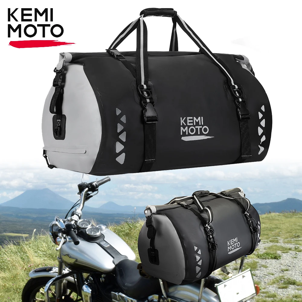 80L Motorcycle Touring Bag Waterproof Luggage Bag Outdoor Traveling