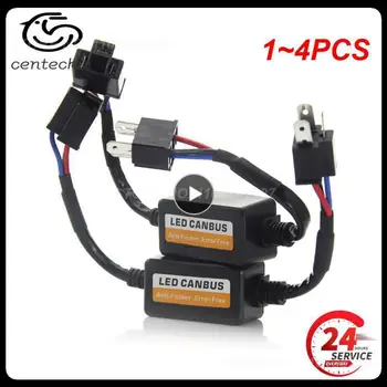 자동차 LED Canbus 부하 저항 컨트롤러 경고 캔슬링, 오류 없음, 12V 디코더 라이트, H3 H4 H7 H8 H9 H11, 1 ~ 4 개