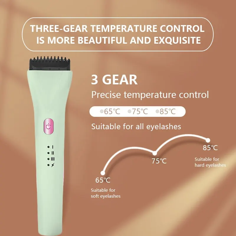 5D Electric Heated Eyelash Curler Premium Effective Heating Eyelash Curler USB Rechargeable Eyelash Ironer Long-lasting Curler