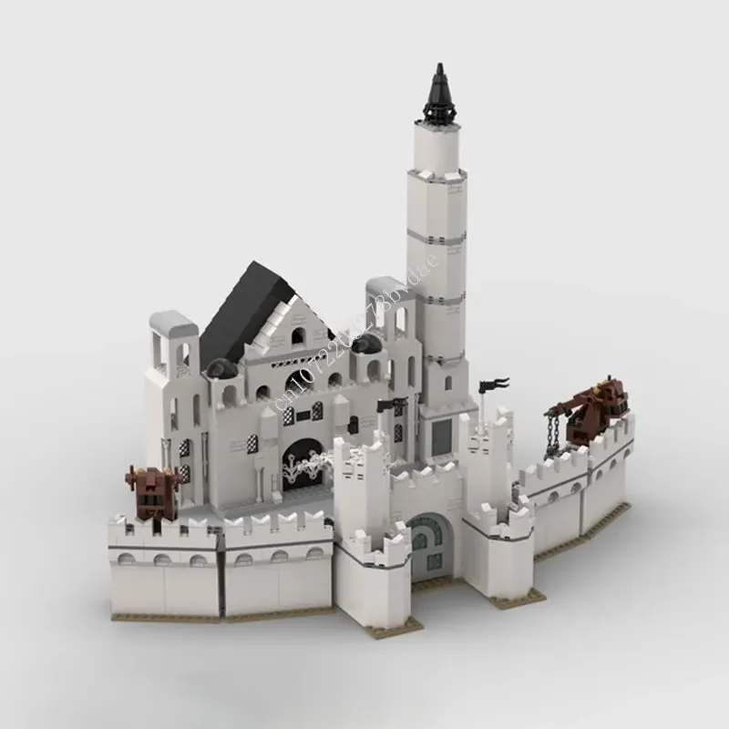 

1524PCS Moc Building Blocks Rings Movie The White City Part Model Technology Bricks DIY Medieval Times LOTR Castle Toys Gifts
