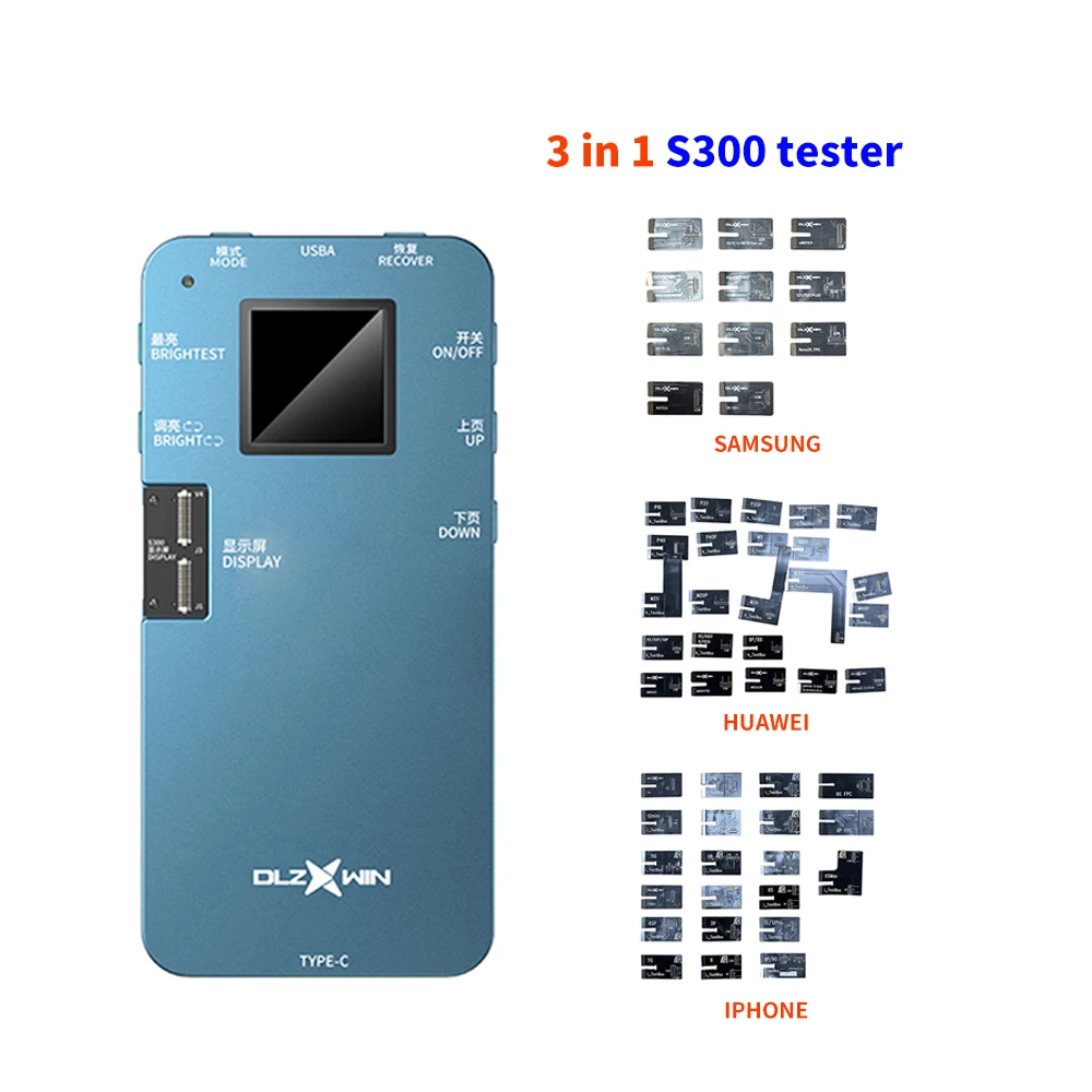 All in One S300 LCD Screen Tester For iPhone 13 12 11 Pro MAX XS For Huawei P Mate Nova True Tone Recover 3D Touch Testing Tool