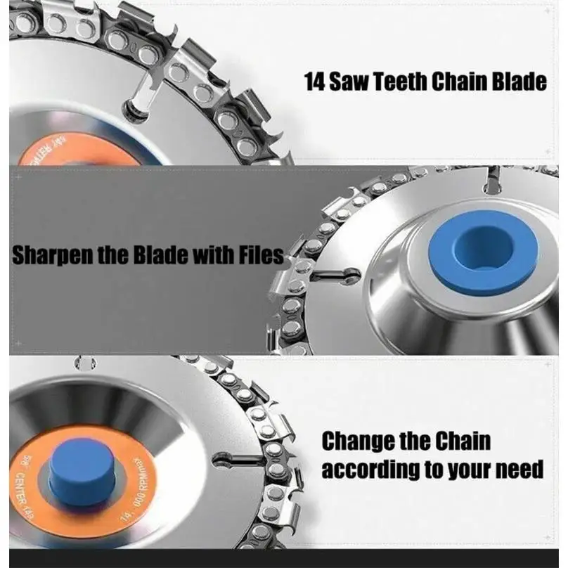 Rueda De Motosierra De Eje De 7/8 Pulgadas Compatible Con Amoladoras Angulares De 5 Pulgadas Diámetro De 5 Pulgadas Disco De