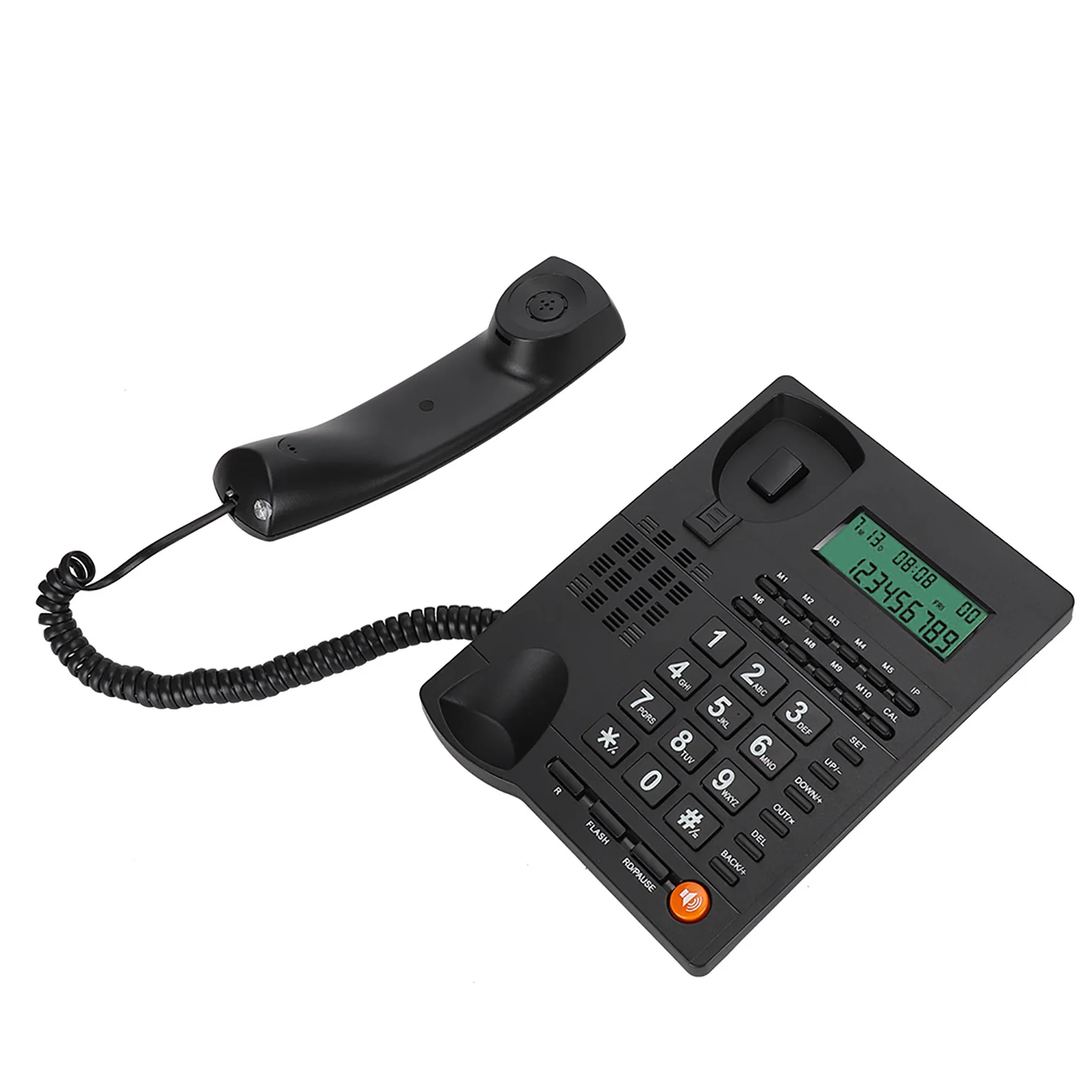 Caller ID Telephone Wired Phone Multifunction Landline Phone with 10 Sets Shortcuts Key for Office Home Hotel