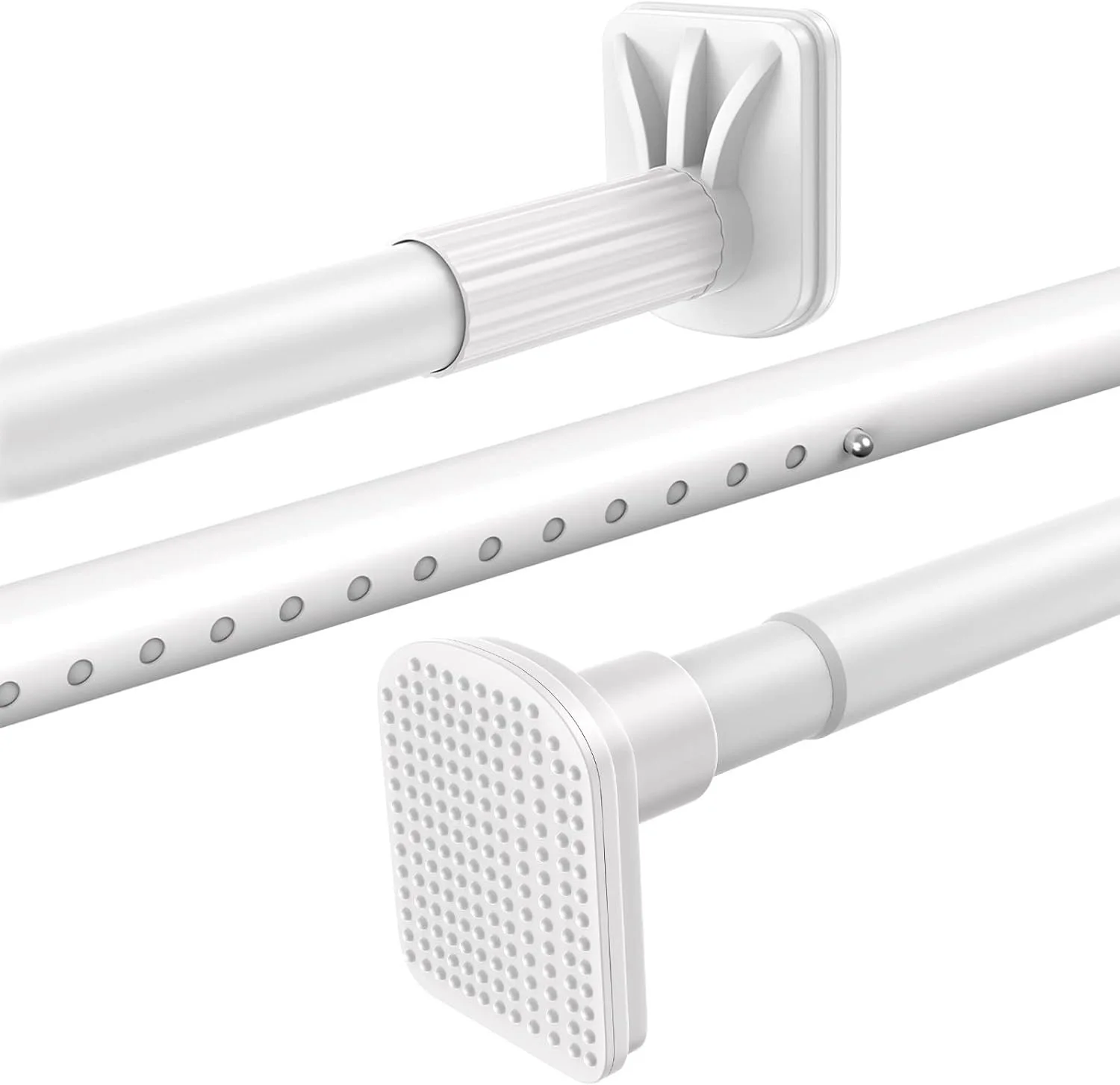 Room Divider Spring Tension Curtain Rod,Adjustable Premium Shower Curtain Rods,No Drilling,Expandable Closet Tension Poles