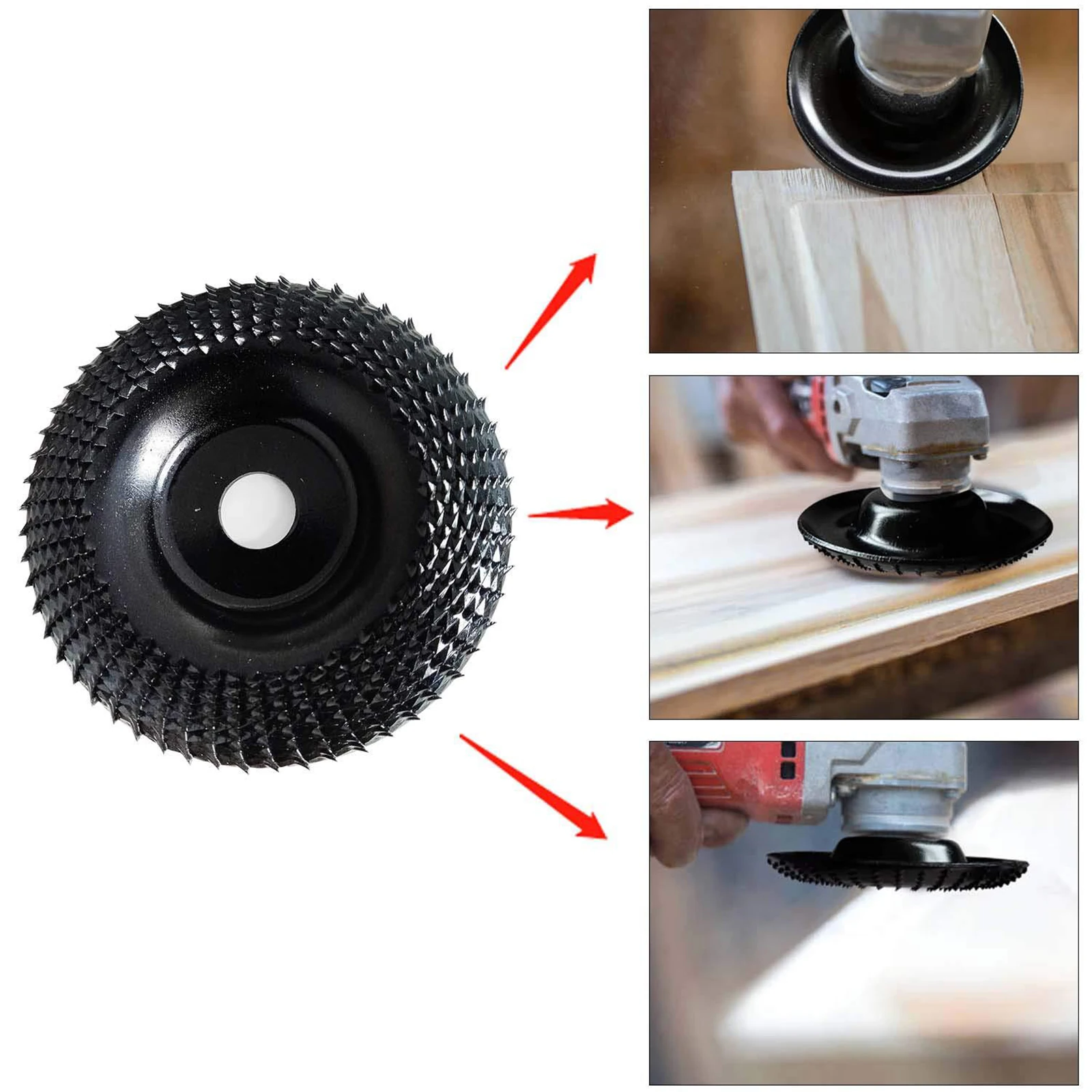 DISQUE DE MEULEUSE,Black 16mm Core Disque Abrasif pour Meuleuse d'Angle