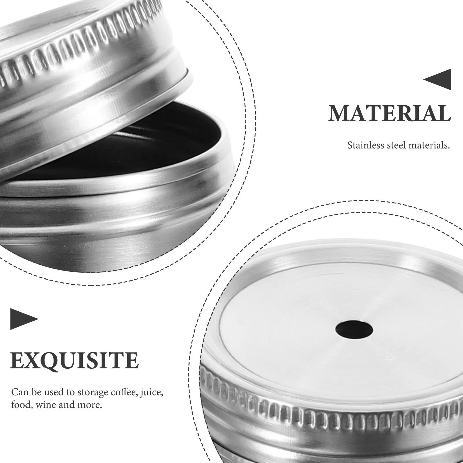 2 Pcs Stainless Steel Cup Jar with Handle Soda Can Tumbler Iced Coffee Straw Leak-proof Drinking Mugs Frothing Drinkware