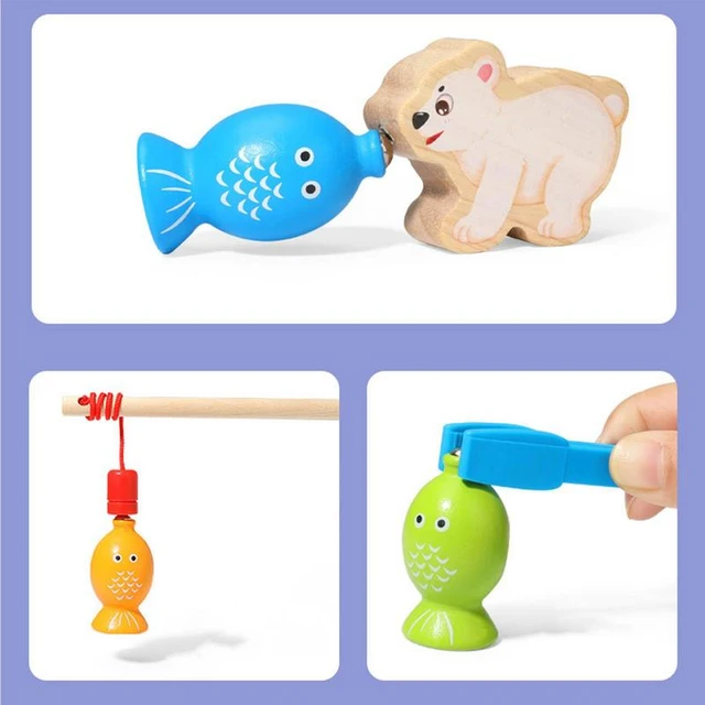 Magnetic Fishing Game for Kids with Toddler Fishing Poles, Kids