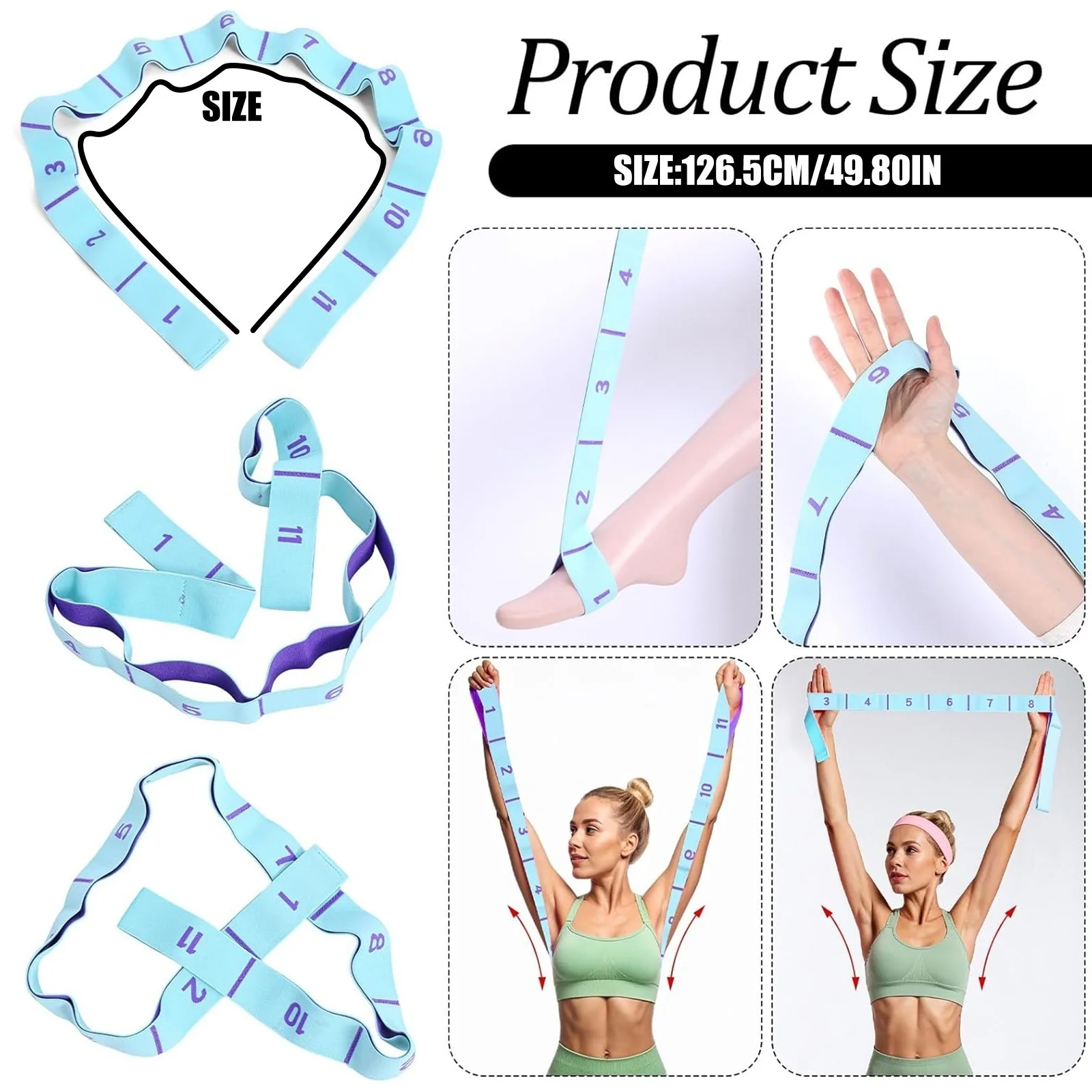 Multipurpose Stretch Band for Yoga and Ballet - Available in 11 Sizes
